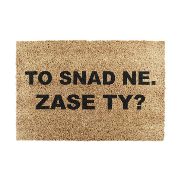 Predpražnik iz kokosovih vlaken 40x60 cm Zase Ty? – Artsy Doormats