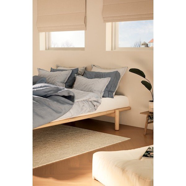 Zakonska postelja iz borovega lesa z letvenim dnom Karup Design Pace Natural, 140 x 200 cm-image-4