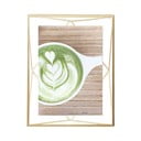 Kovinski stoječ/stenski okvir v zlati barvi 18x23 cm Prisma – Umbra