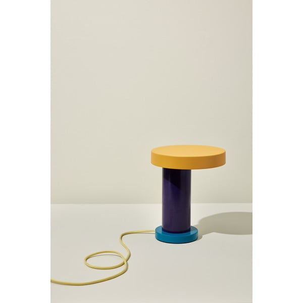 Vijolična LED zatemnitvena namizna svetilka (višina 25 cm) Magic – Hübsch-image-1