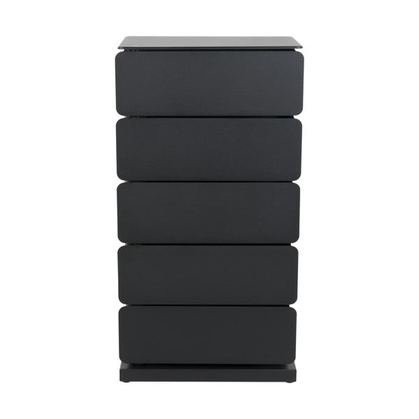 Črna kovinska komoda 37x72,5 cm Joey – Spinder Design