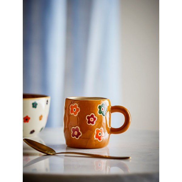 Rjava otroška skodelica iz kamenine 130 ml Addy – Bloomingville Mini-image-1