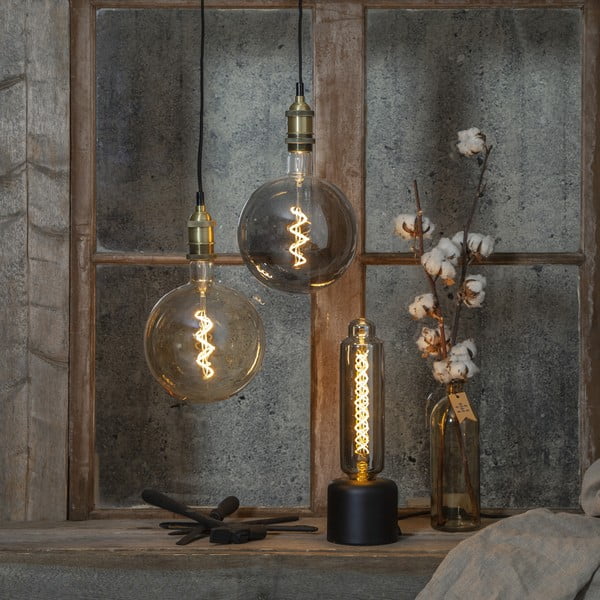 LED zatemnitvena žarnica s toplo svetlobo z žarnico E27, 3 W Industrial Vintage – Star Trading-image-1