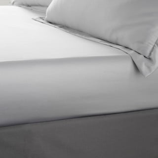 Siva napenjalna rjuha 90x190 cm Silky Soft - Catherine Lansfield