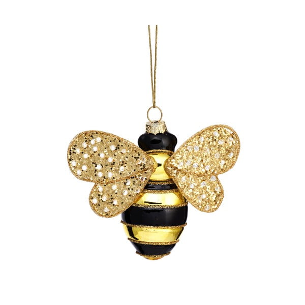 Steklen okrasek za jelko 7 cm Bee – Sass & Belle