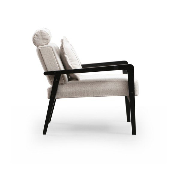 Kremno bel fotelj Apollo – Artie-image-3