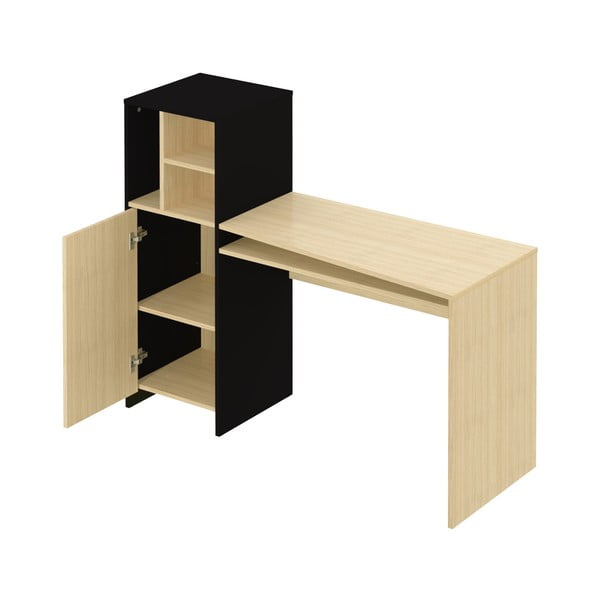 Delovna miza s ploščo v dekorju hrasta 130x50 cm Mitch - TemaHome-image-2