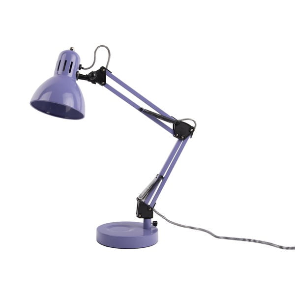 Vijolična namizna svetilka s kovinskim senčilom (višina 52 cm) Funky Hobby – Leitmotiv