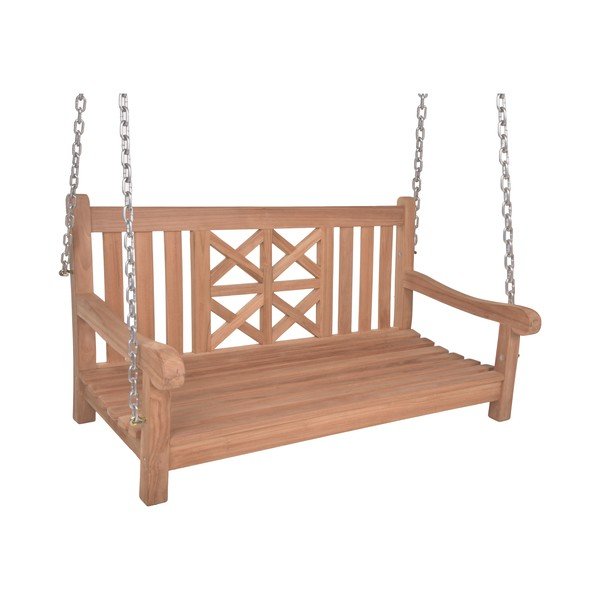 Vrtna gugalnica iz masivnega lesa v naravni barvi Latoa – Garden Pleasure