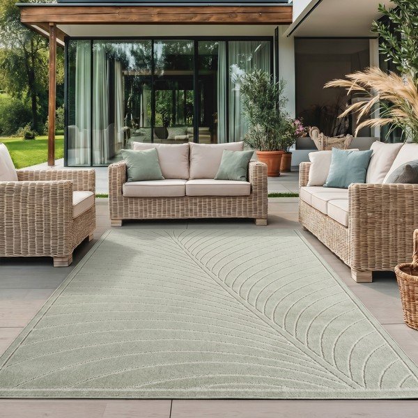 Zelena notranja in zunanja preproga 200x290 cm Nova 1204 – Ayyildiz Carpets-image-1