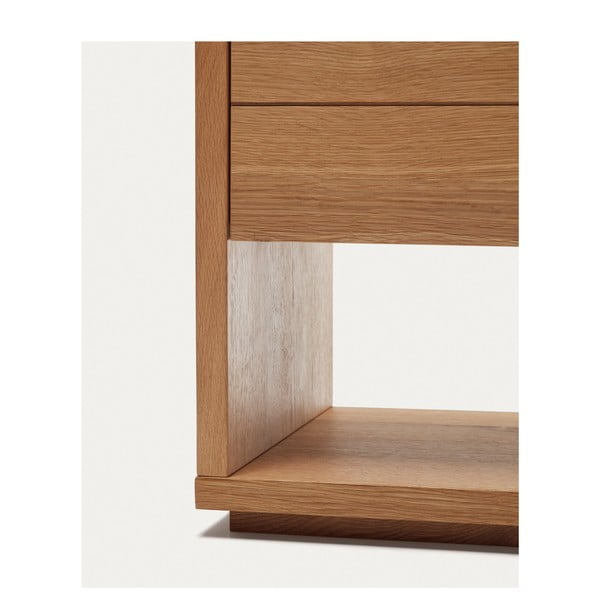 Nizka komoda v hrastovem dekorju 200x74 cm Alguema – Kave Home-image-3