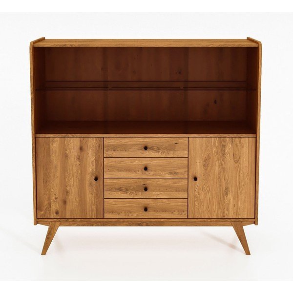 Hrastova vitrina 160x154 cm Retro - The Beds-image-2