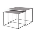 Sive kovinske mizice v kompletu 2 ks 50x60 cm Fera – Blomus