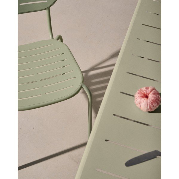 Jeklena vrtna miza 90x180 cm Brai – Kave Home-image-4