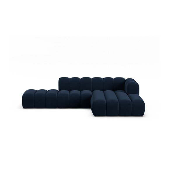 Temno modra kotna sedežna garnitura (desni kot) Lupine – Micadoni Home