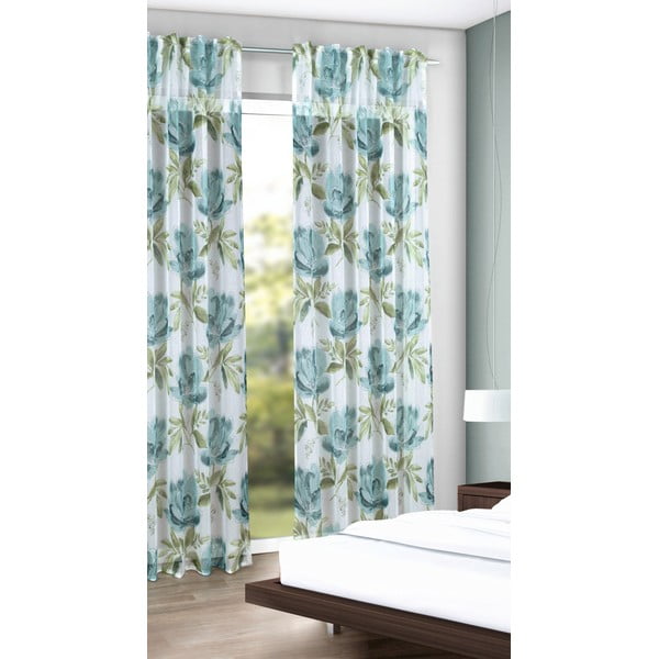 Zeleno-modra zavesa 135x245 cm – Sehlbach-image-1