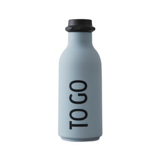 Modra steklenička za vodo Design Letters To Go, 500 ml