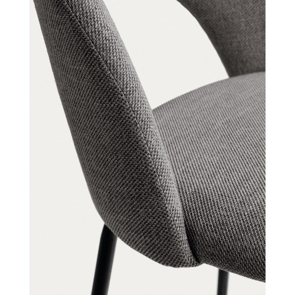 Sivi barski stoli v kompletu 4 ks (višina sedeža 63 cm) Mahalia – Kave Home-image-4