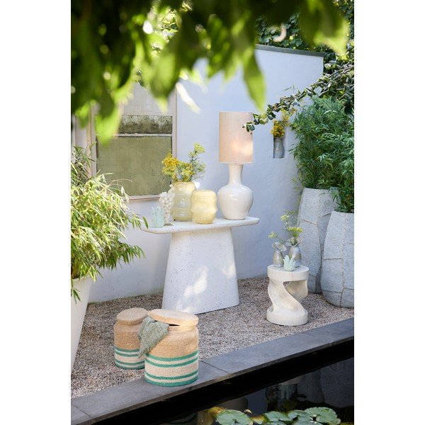 Bela stranska mizica 40x120 cm Hamura – Light & Living-image-2