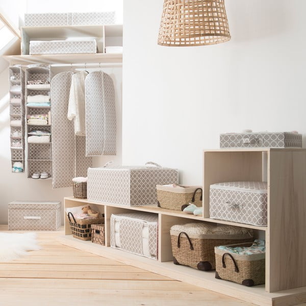 Bež škatla za shranjevanje z zadrgo Compactor, dolžina 46 cm-image-3