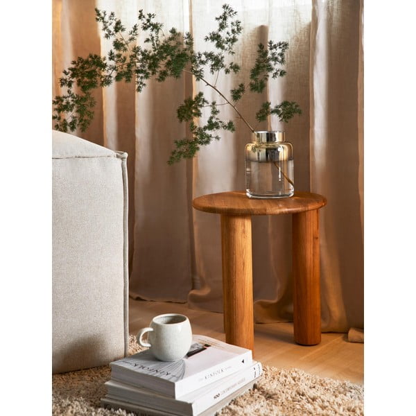 Ročno pihana steklena vaza v zlati barvi Westwing Collection Uma, višina 20 cm-image-1