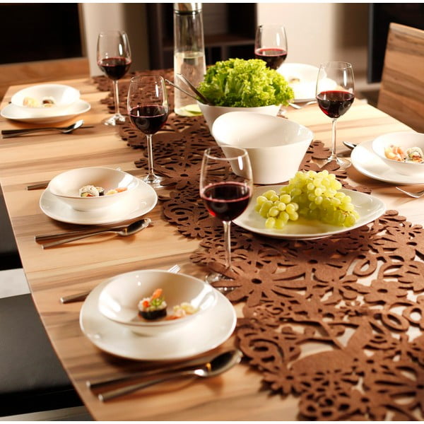 Komplet porcelanskih krožnikov in skled, 15 kosov-image-2