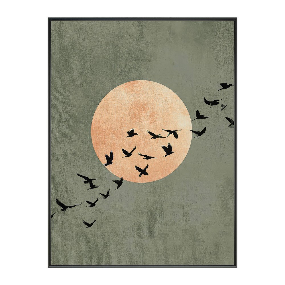 Tiskana slika z okvirjem 60x80 cm Midnight Flight