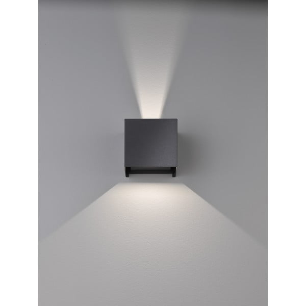Črna LED stenska svetilka – Fischer & Honsel