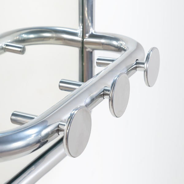 Kovinski garderobni panel v srebrni barvi 35x60x11 cm Retro – Spinder Design-image-3