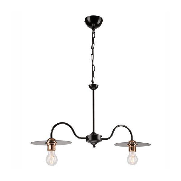 Črna viseča svetilka - LAMKUR