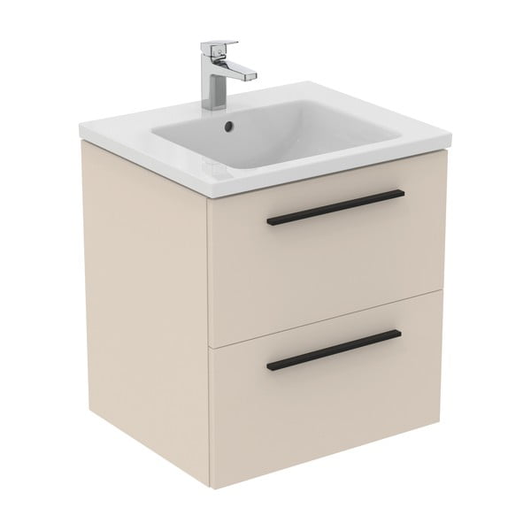 Kremno bela stenska omarica za pod umivalnik 60x63 cm i.Life B – Ideal Standard-image-3