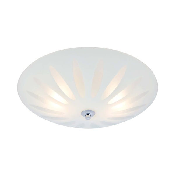 Bela stropna svetilka s steklenim senčilom Petal – Markslöjd