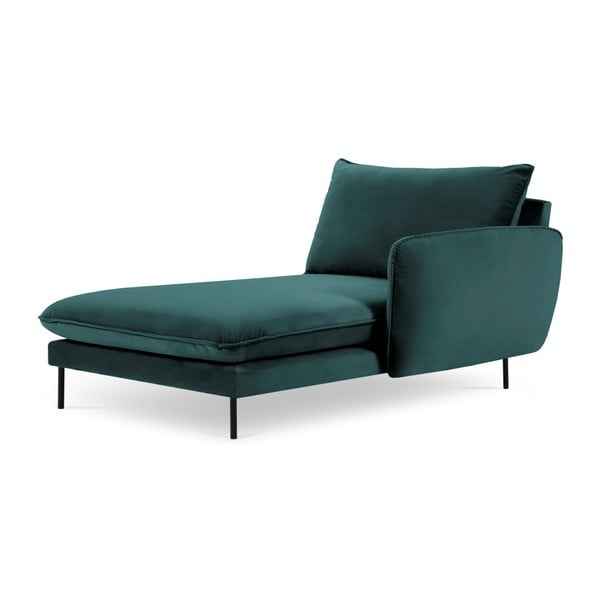 Petrolej zelen žameten počivalnik Cosmopolitan Design Vienna, desni kot-image-2