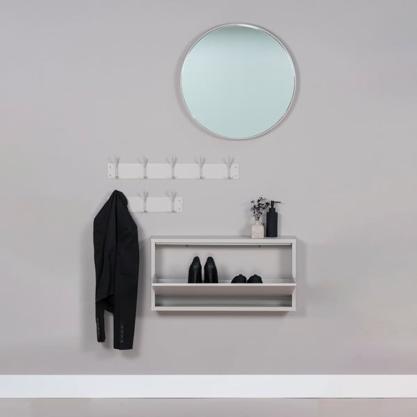 Sivorjav kovinski stenski obešalnik 40 cm Fusion – Spinder Design-image-1