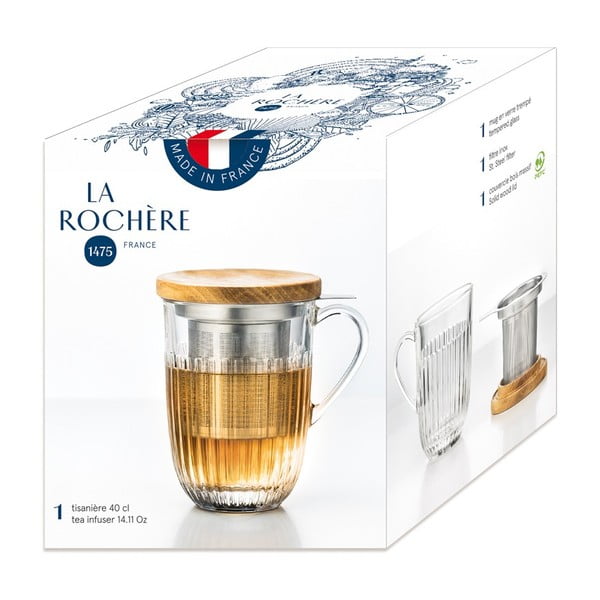 Steklena skodelica s cedilom 280 ml Ouessant – La Rochére-image-2