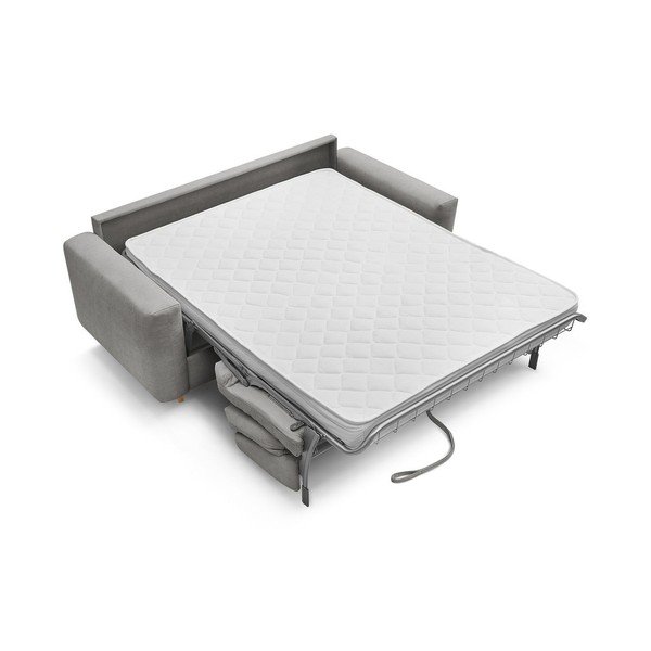 Siva sedežna garnitura za spanje/raztegljiva 220 cm Cocoone – Bobochic Paris-image-3