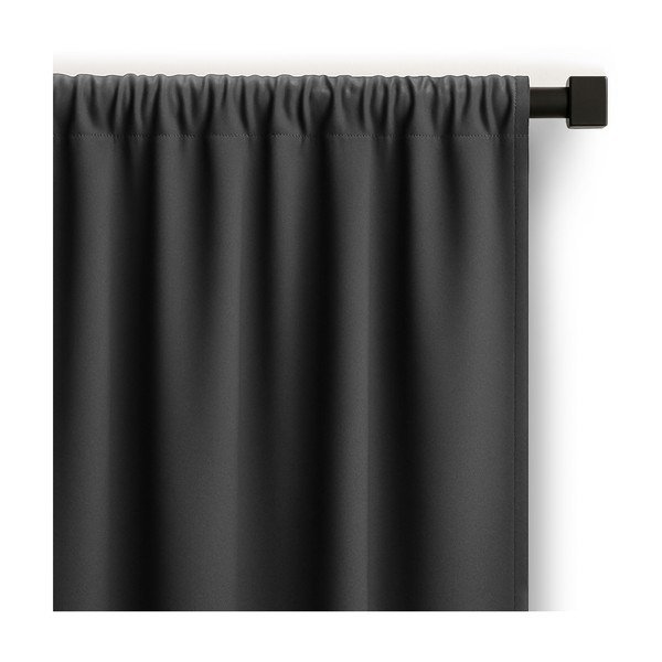 Antracitno siva zavesa za delno zatemnitev 140x250 cm Carli – Restilo