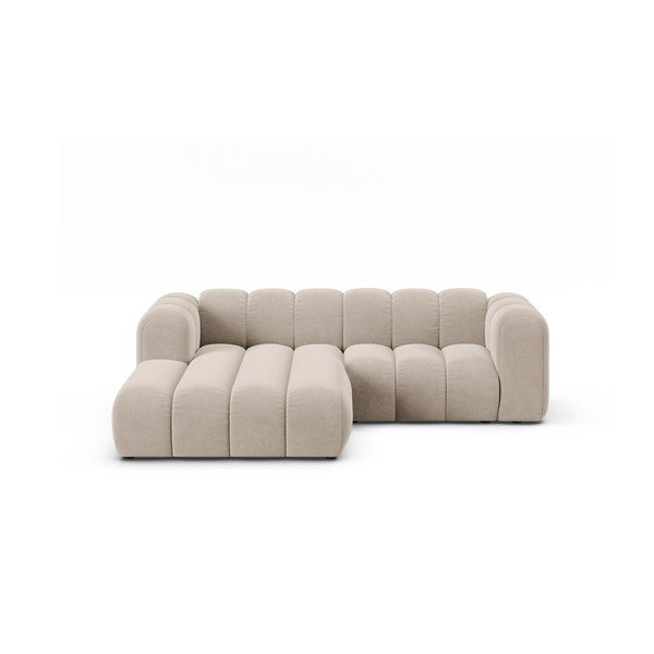 Bež kotna sedežna garnitura (levi kot) Lupine – Micadoni Home