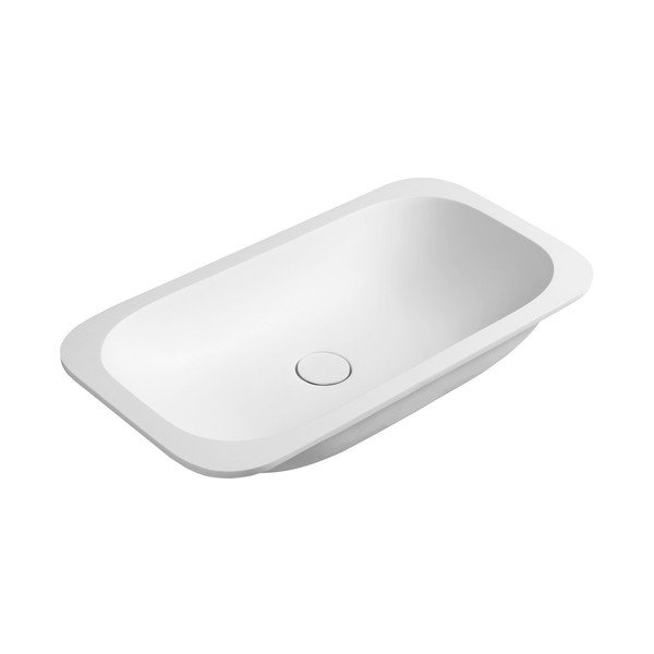 Bel vgradni umivalnik iz umetnega kamna 59x35,5 cm Impala – Sapho-image-2