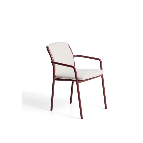 Bordo rdeč oblazinjen vrtni stol Linosa – Kave Home