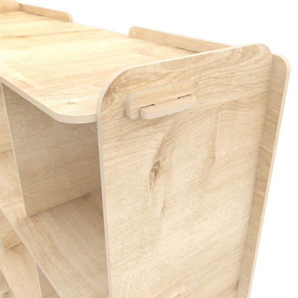 Knjižna polica v hrastovem dekorju 92,5x132 cm Zimba - Kalune Design-image-2