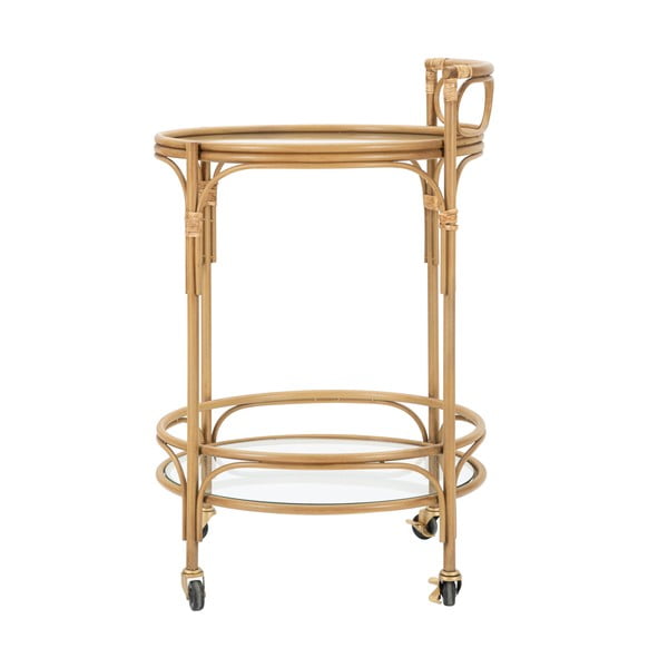 Kovinska servirna mizica na kolesih ø 51 cm Panama - Mauro Ferretti-image-3