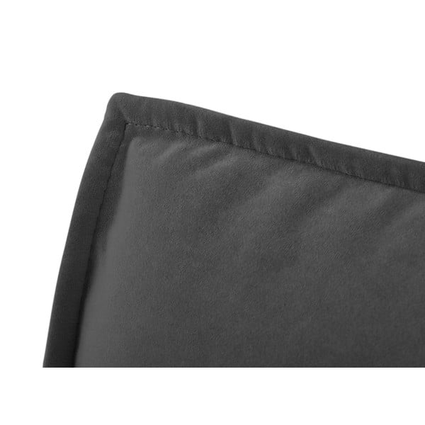 Temno siv žameten ležalnik (levi kot) Auguste – Interieurs 86-image-4