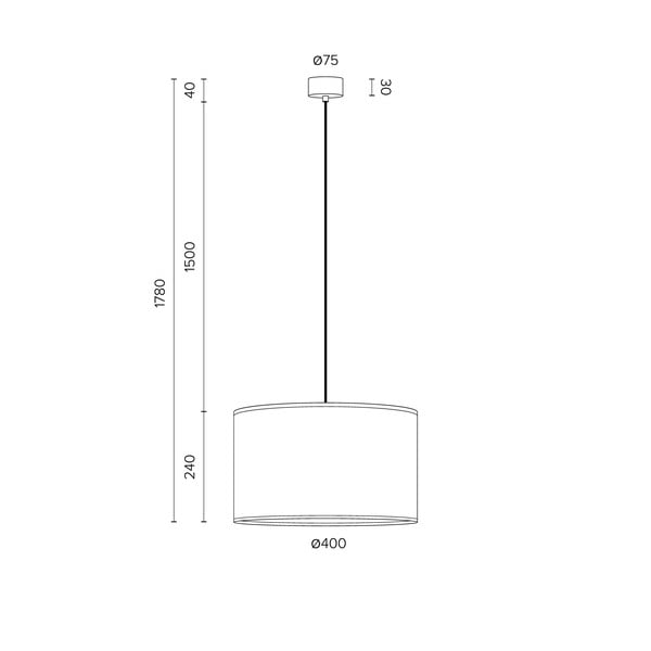 Črna viseča svetilka Sotto Luce Mika, ⌀ 40 cm-image-4
