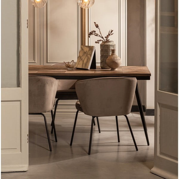 Bež oblazinjeni jedilni stoli v kompletu 2 ks Admit – WOOOD-image-1