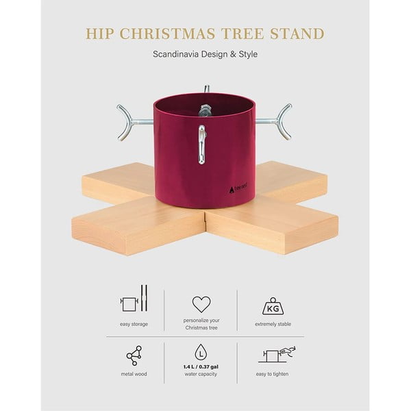 Stojalo za božično drevo v srebrni barvi Tree Nest Hip-image-2