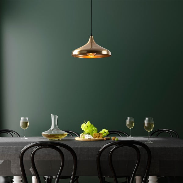 Viseča svetilka v bronasti barvi s kovinskim senčilom ø 36 cm Tattoo – Opviq lights-image-1