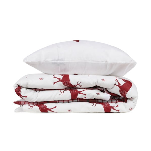 Posteljnina iz mešanice bombaža Mijolnir Geyik Claret Red, 200 x 220 cm-image-2