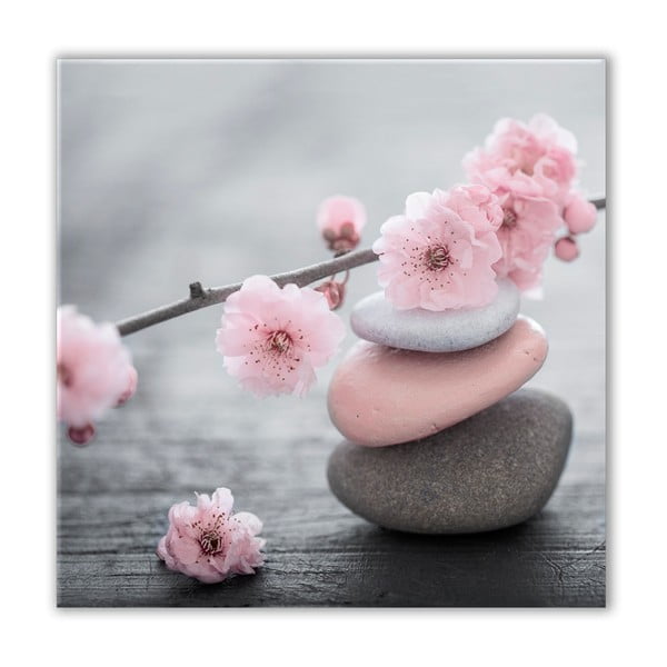 Slika Styler Glasspik Spa & Zen Pink Stone, 30 x 30 cm