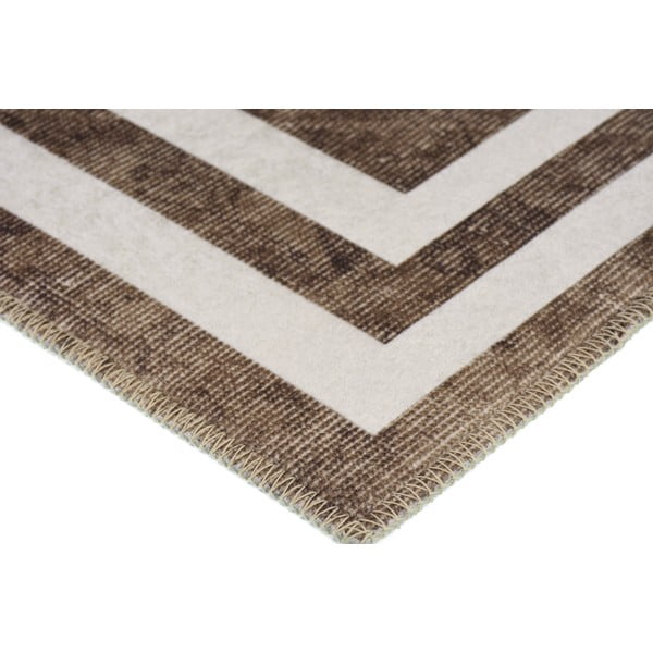 Rjava pralna preproga 150x80 cm - Vitaus-image-2